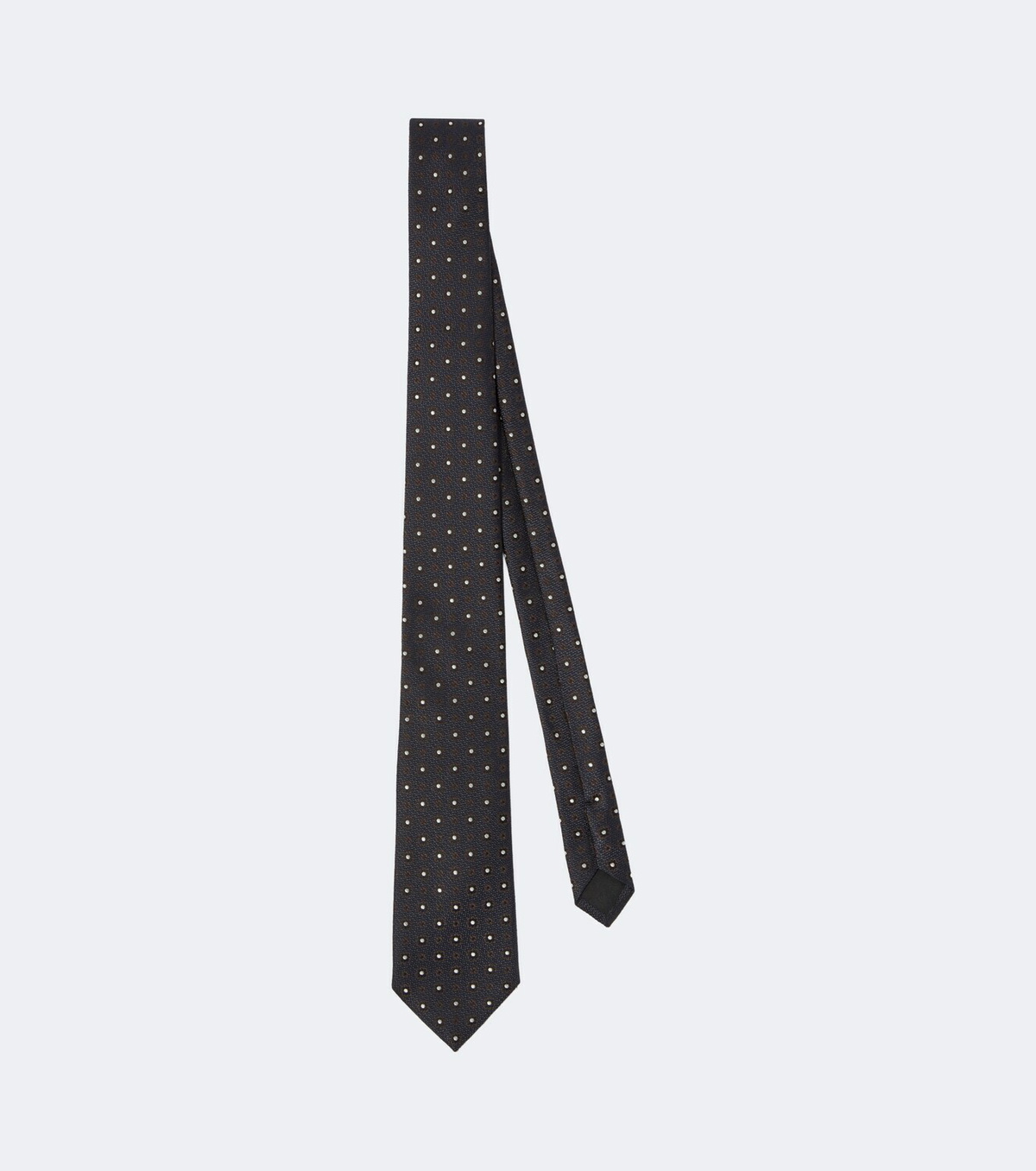 Saint Laurent Polka-dot silk jacquard tie