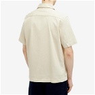 Fred Perry Men's Pique Short Sleeve Vacation Shirt in Oatmeal