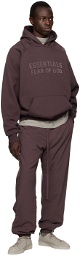 Essentials Purple Zip Cuff Track Pants