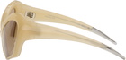 Mugler Beige Cat Eye Sunglasses