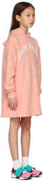Palm Angels Kids Pink Classic Logo Hoodie Dress