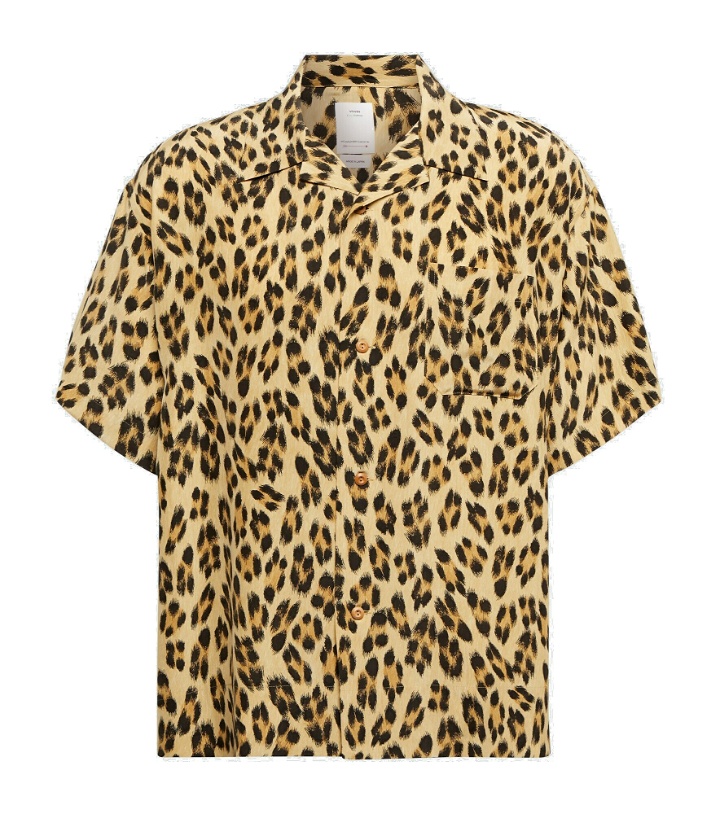 Photo: Visvim - Caban leopard-print silk shirt