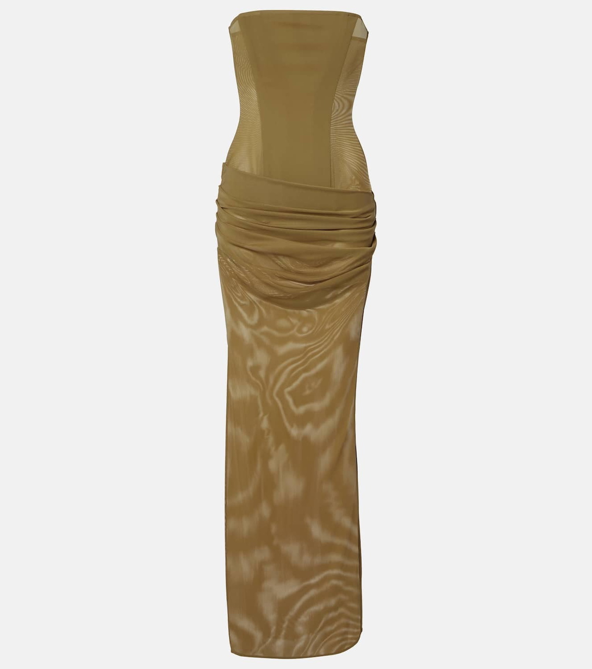 Alex Perry Sheer strapless corset dress