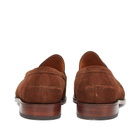Sanders Men's Aldwych Penny Loafer in Polo Snuff Suede