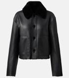 Joseph Reversible shearling and leather jacket
