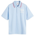 Adidas x Wales Bonner Short Sleeved Polo in Glow Blue F19