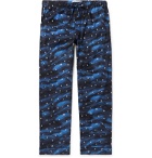 Desmond & Dempsey - Printed Cotton Pyjama Trousers - Blue