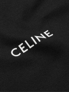 CELINE - Logo-Print Cotton-Jersey T-Shirt - Black