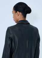 MM6 Maison Margiela Leather Button-Front Jacket