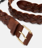 Miu Miu Braided leather belt