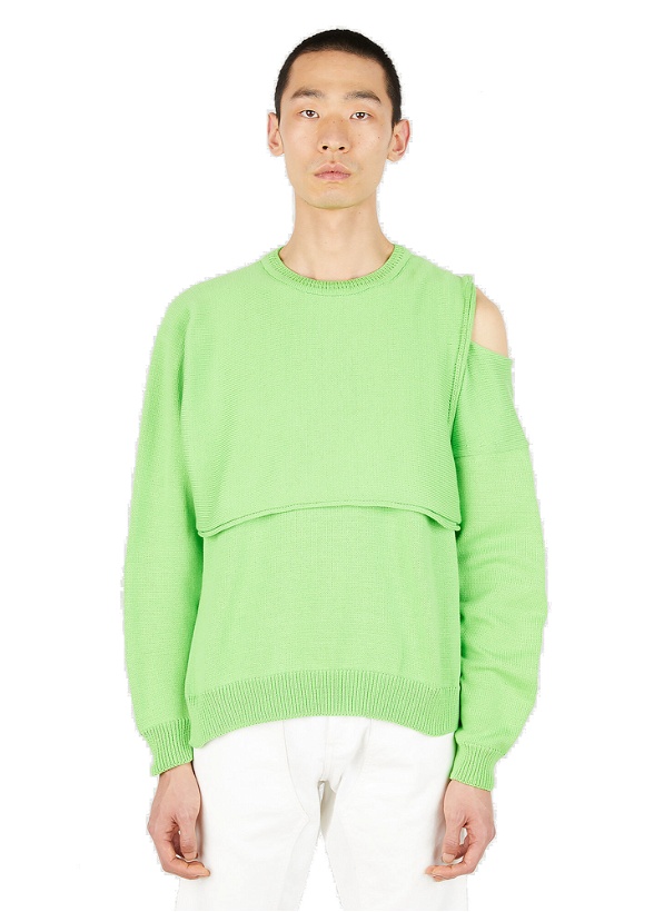 Photo: Wrap Knit Sweater in Green