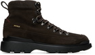 Hugo Brown Suede Lace-Up Boots