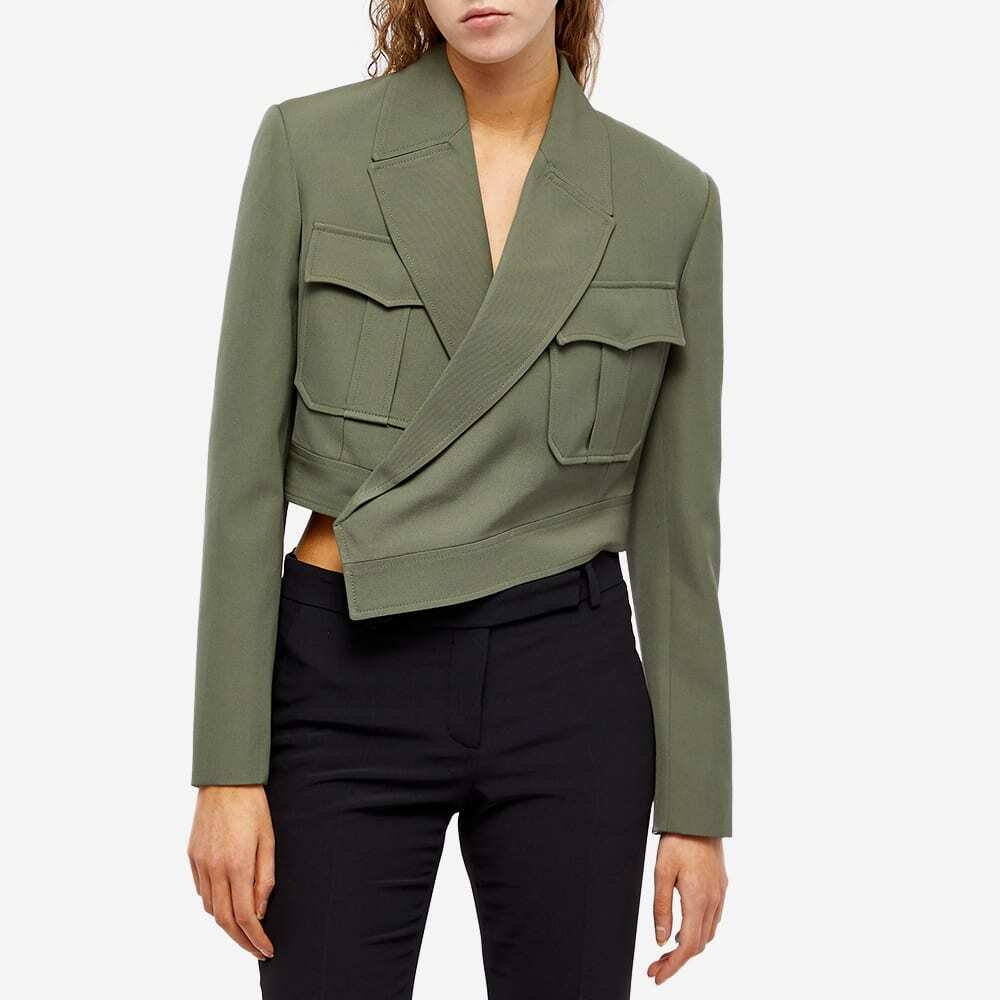【送料&関税込】Alexander McQueen Cropped Jacket Alexander McQueen Cropped Leather Biker Jacket | Orange