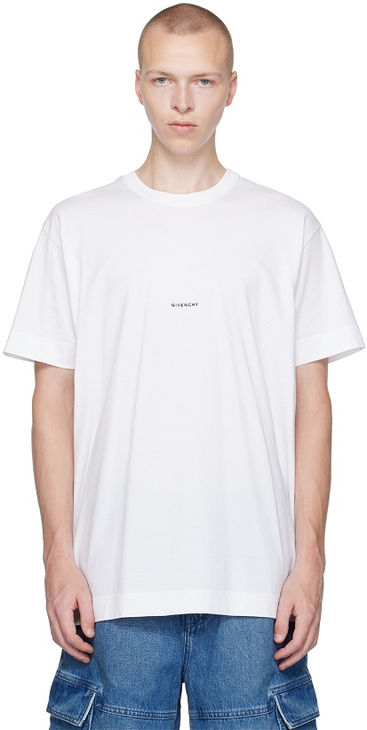 Photo: Givenchy White G Rider T-Shirt