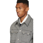 AMI Alexandre Mattiussi Black and White Check Jacket