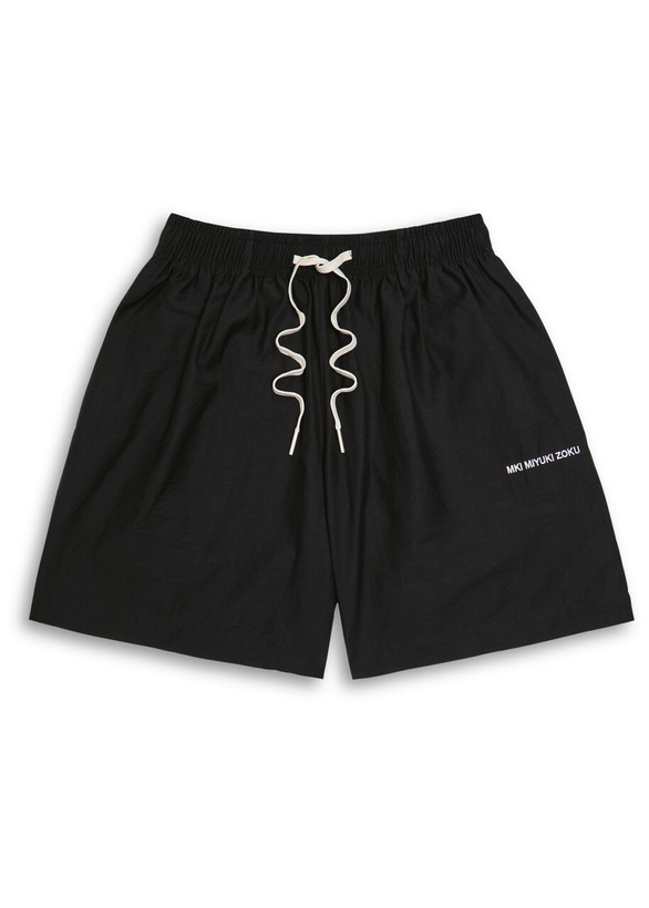 Photo: Mki Miyuki Zoku Washed Cotton-blend Short Black