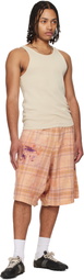 R13 Orange Jesse Carpenter Shorts