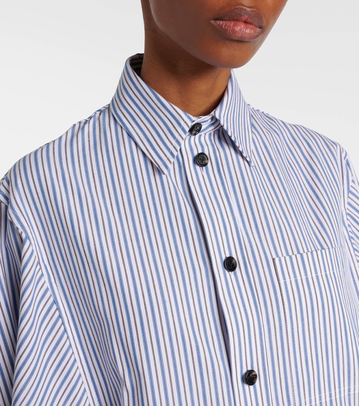 Bottega Veneta Striped cotton shirt dress