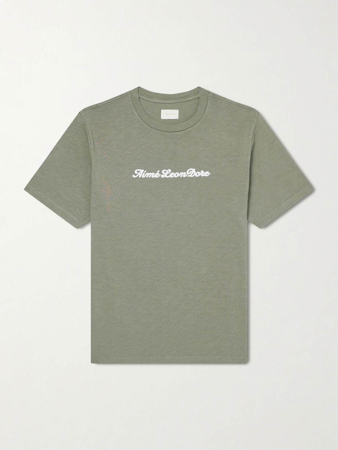 Aimé Leon Dore - Logo-Print Cotton-Jersey T-Shirt - Green