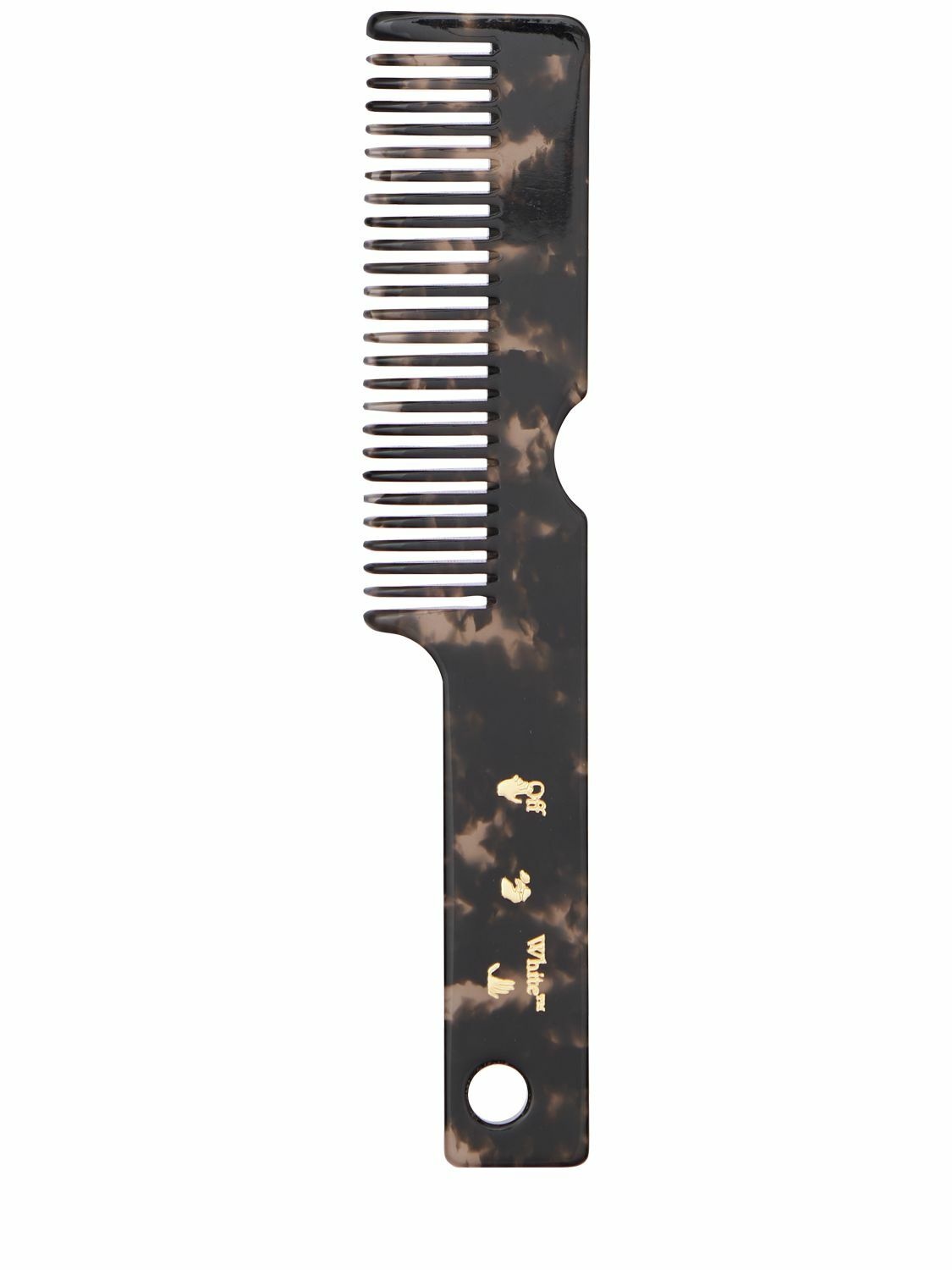 Photo: OFF-WHITE - Meteor Dark Havana Gold Hair Comb