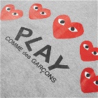 Comme des Garcons Play Red Heart Full Zip Back Print Hoody