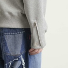 MASTERMIND WORLD Men's OG Embroidery-Ish Zip-Up Hoodie in Top Grey