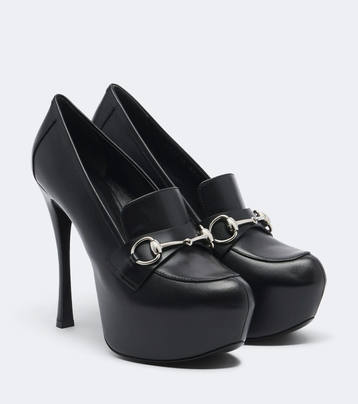 Gucci Fame Horsebit leather platform pumps