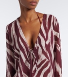 Bananhot Nema zebra-print maxi dress