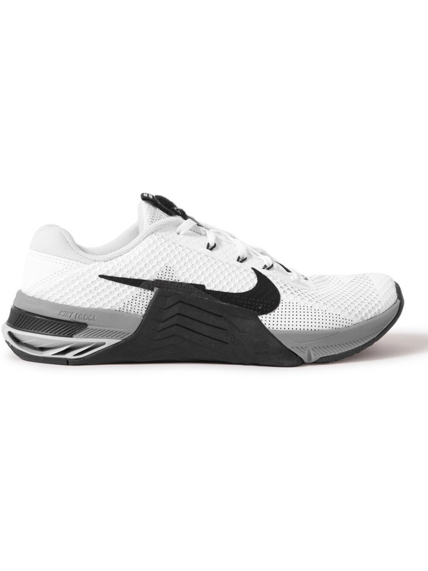 Photo: Nike Training - Metcon 7 Rubber-Trimmed Mesh Training Sneakers - White