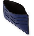 Valextra - Pebble-Grain Leather Cardholder - Blue