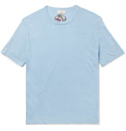 Altea - Embroidered Linen T-Shirt - Blue