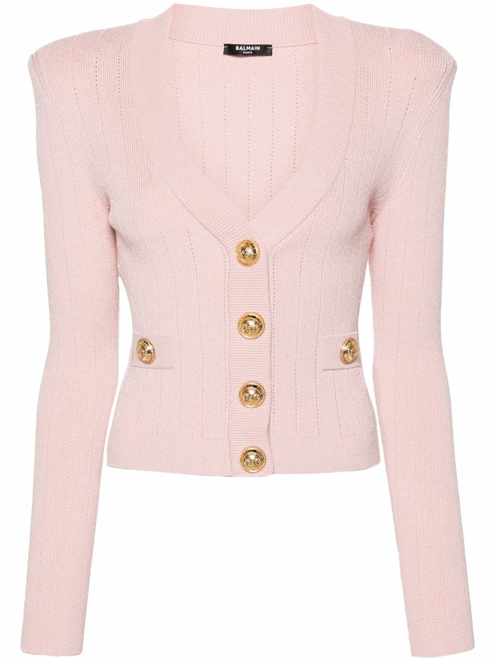 Salmi Fluffy Knitted Cardigan Pink