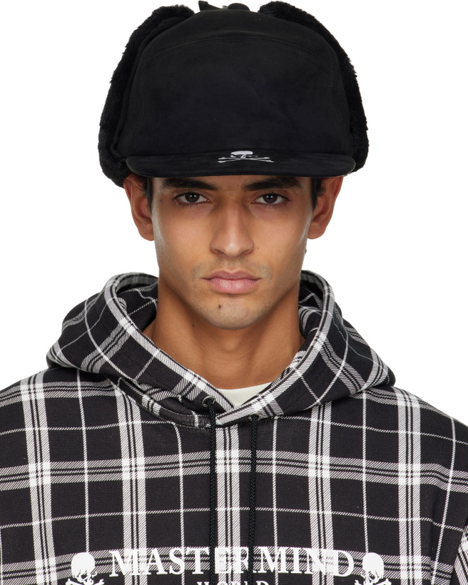 Photo: mastermind JAPAN Black MJ Faux Fur Flying Cap