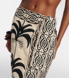 Johanna Ortiz Printed linen beach cover-up