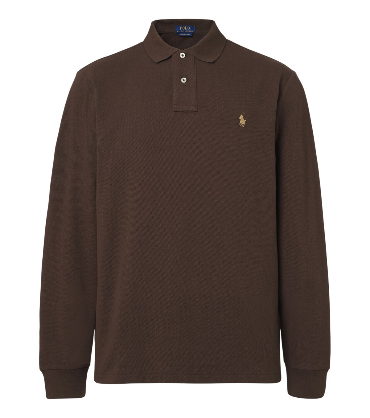 Polo Ralph Lauren Men's Long Sleeve Cord Polo Shirt in Circuit