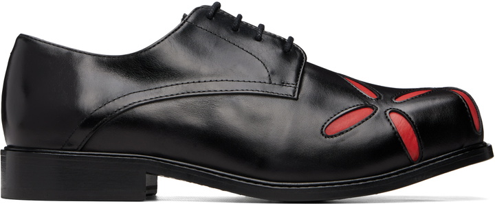 Photo: Stefan Cooke Black Slashed Square Toe Derbys