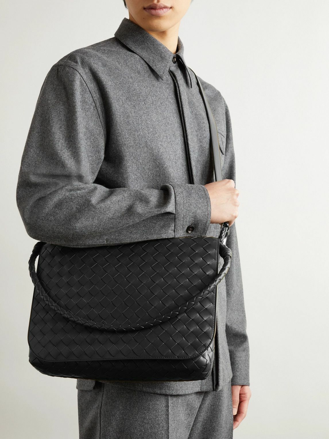 バッグ 90s archive Bottega Veneta messenger bag Bottega Veneta Vintage Intrecciato Messenger Bag Mirror Set