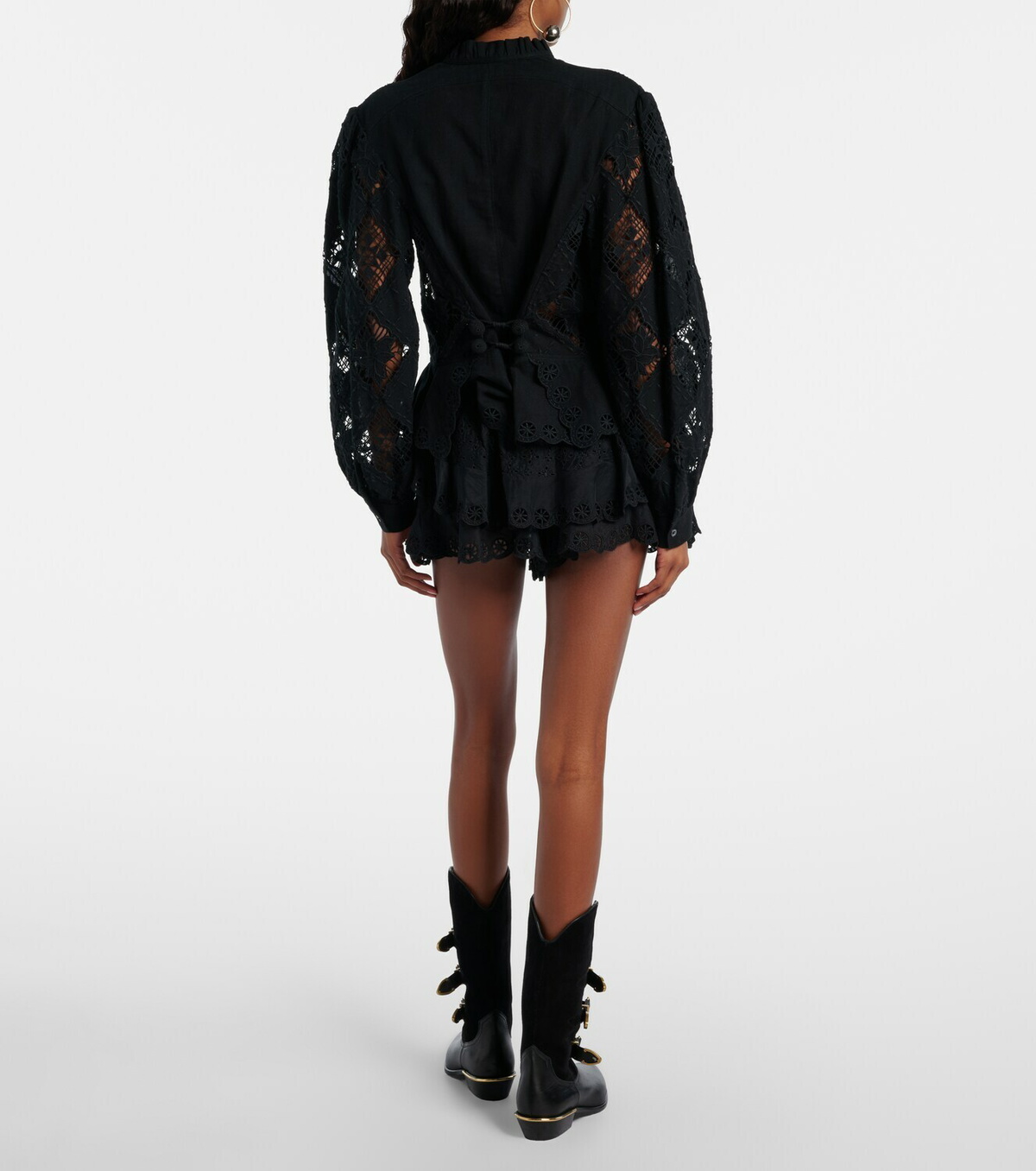 Isabel Marant Neis cotton and silk shorts
