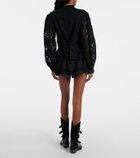 Isabel Marant Neis cotton and silk shorts