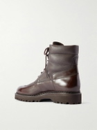 John Lobb - Peak Panelled Leather Boots - Brown