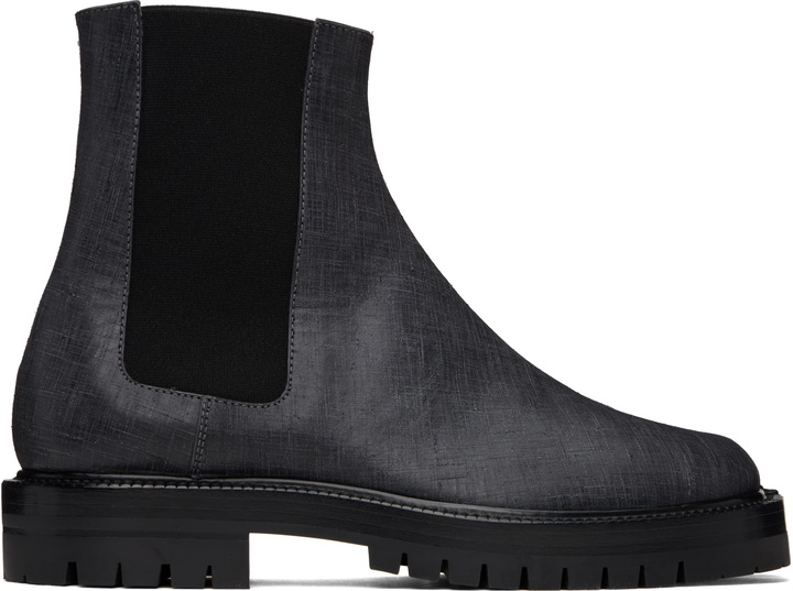Photo: Maison Margiela Black Tabi County Chelsea Boots