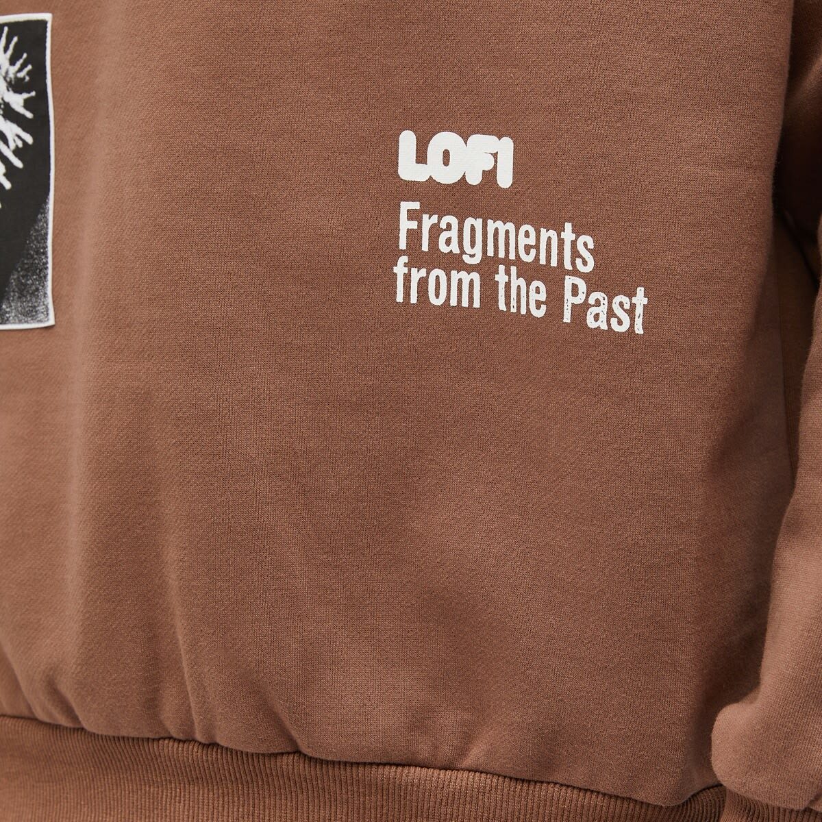 Lo-Fi Men's Fragment Crew Sweat in Bark