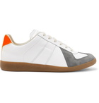 Maison Margiela - Replica Leather and Suede Sneakers - Men - White