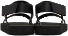 Giuseppe Zanotti Black Zip Sandals