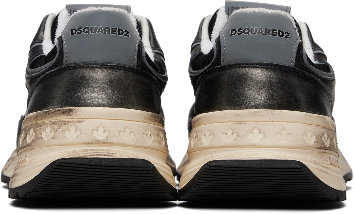 Dsquared2 Black & Silver Sprinter Sneakers