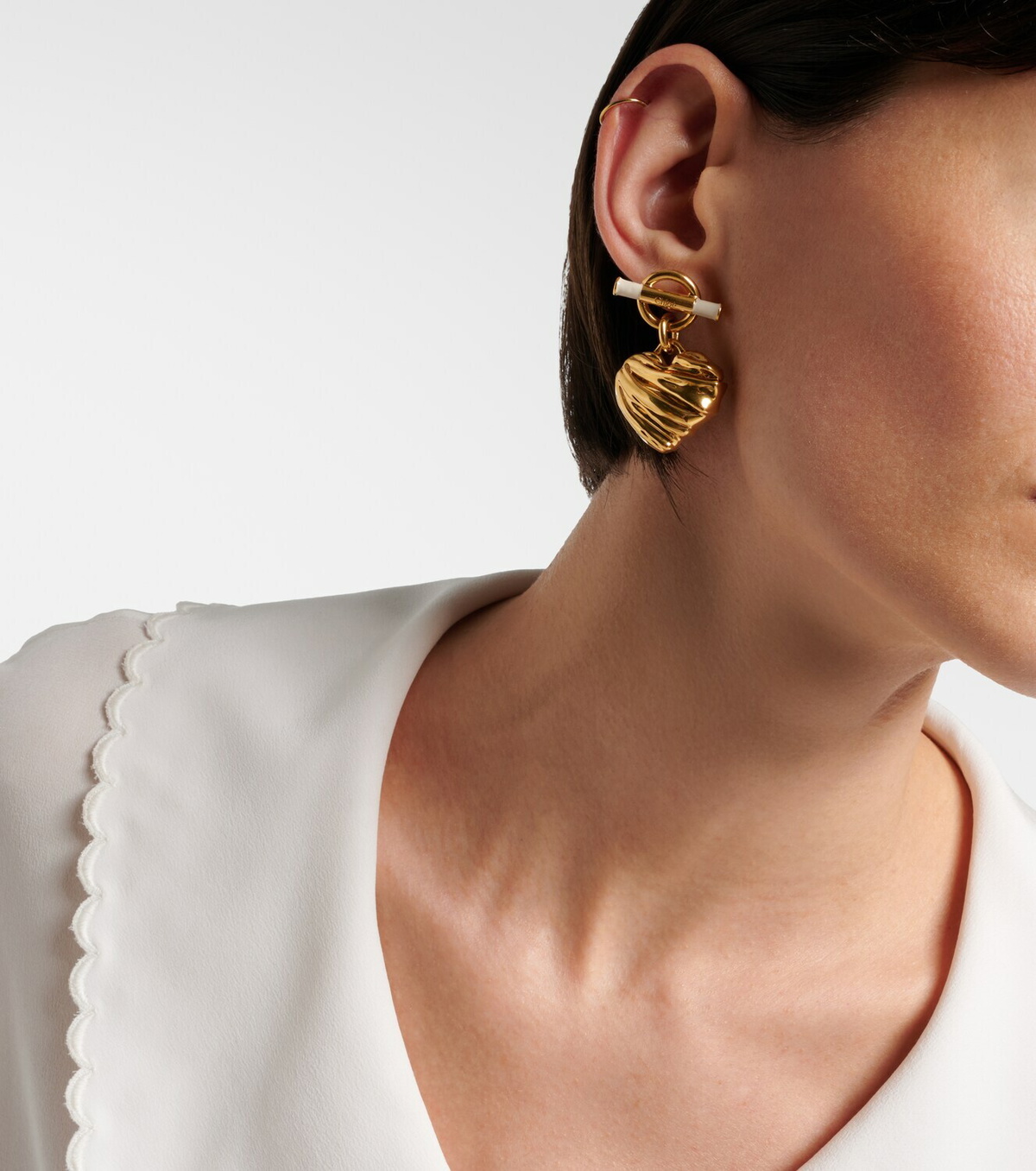 Chloé Heart drop earrings