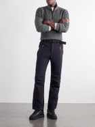 BOGNER - Dwayne Ribbed Wool and Cashmere-Blend Half-Zip Ski Mid-Layer - Gray