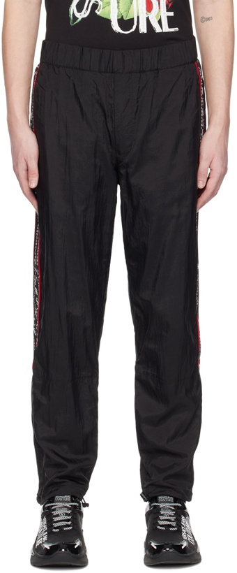 Photo: Versace Jeans Couture Black Grosgrain Trousers