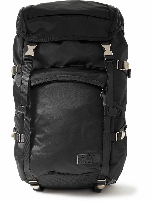 Photo: Master-Piece - Leather-Trimmed Nylon-Twill Backpack