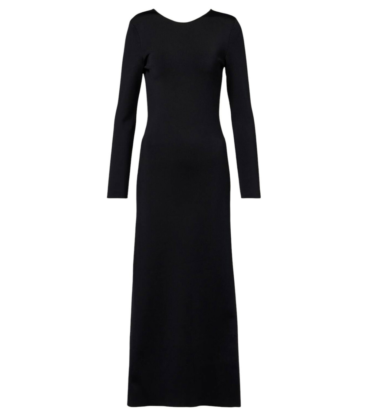 ワンピース BOTTEGA VENETA BLACK JERSEY LONG DRESS Gathered jersey maxi dress in black - Bottega Veneta | Mytheresa